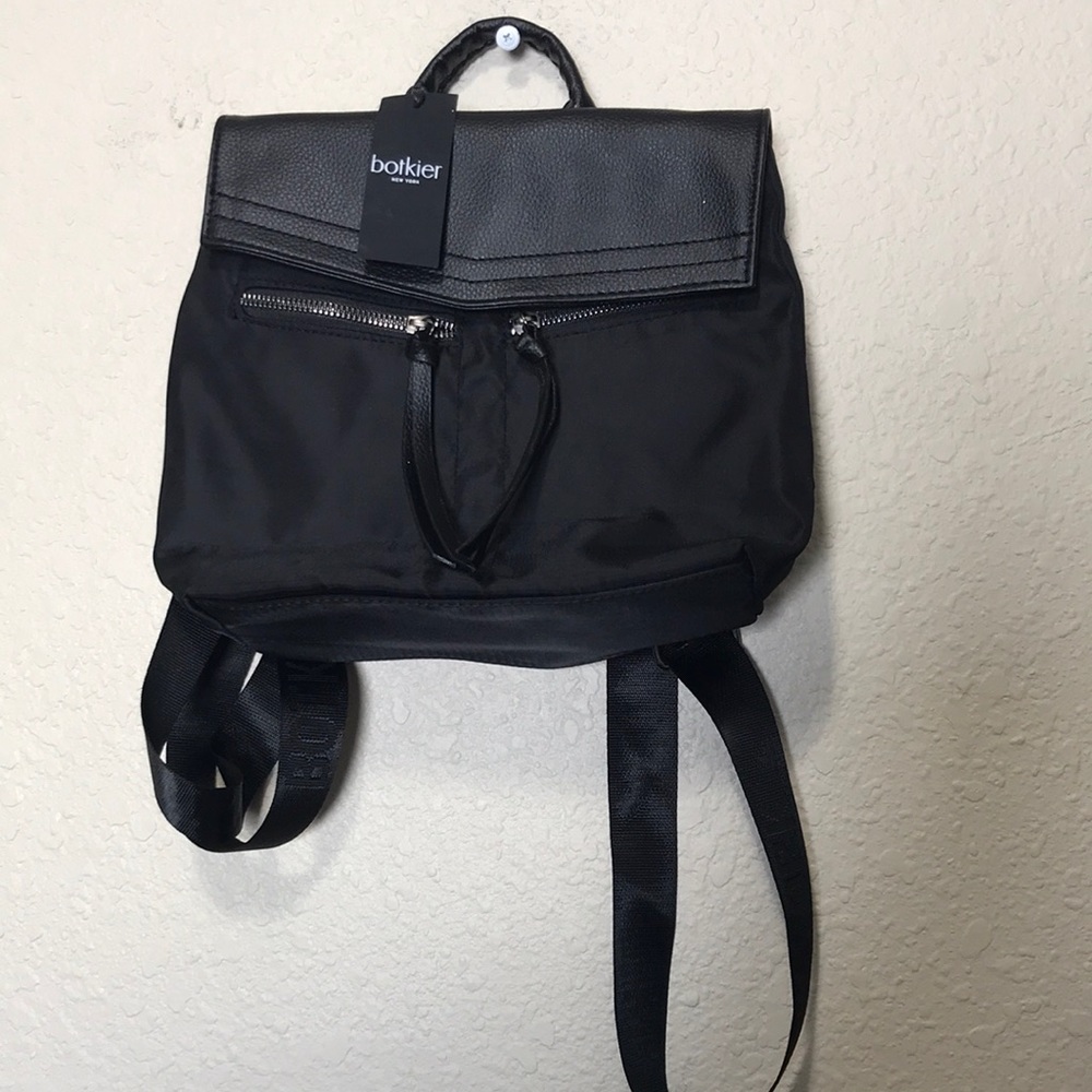Botkior New York Black Backpack Purse. NWT. 11 1/2 Inches by 10 Inches.